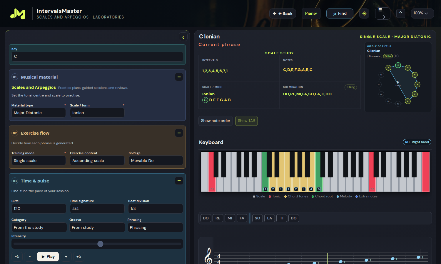 Scales and Arpeggios